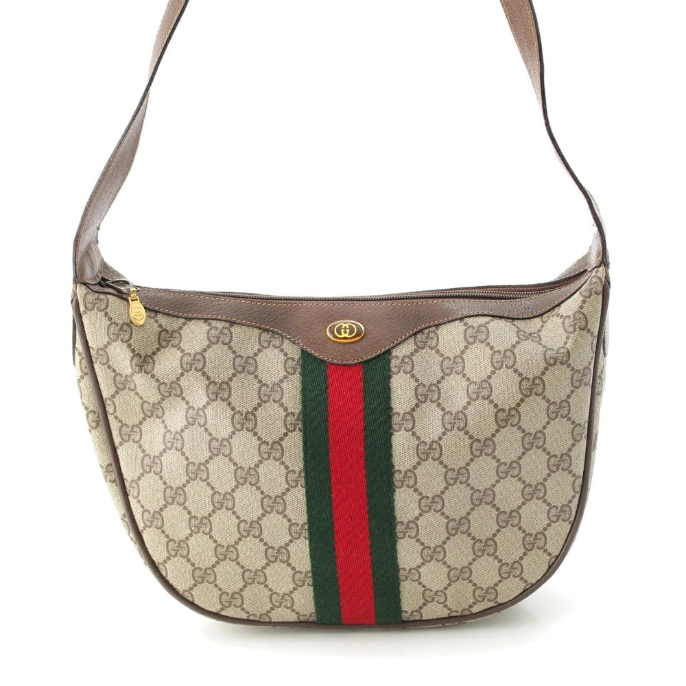 Gucci Sherry GG Supreme Shoulder Bag Brown